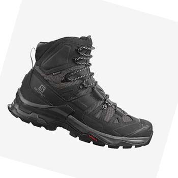 Salomon QUEST 4 GORE-TEX Túracipő Férfi Szürke Fekete | HU 2063BEX